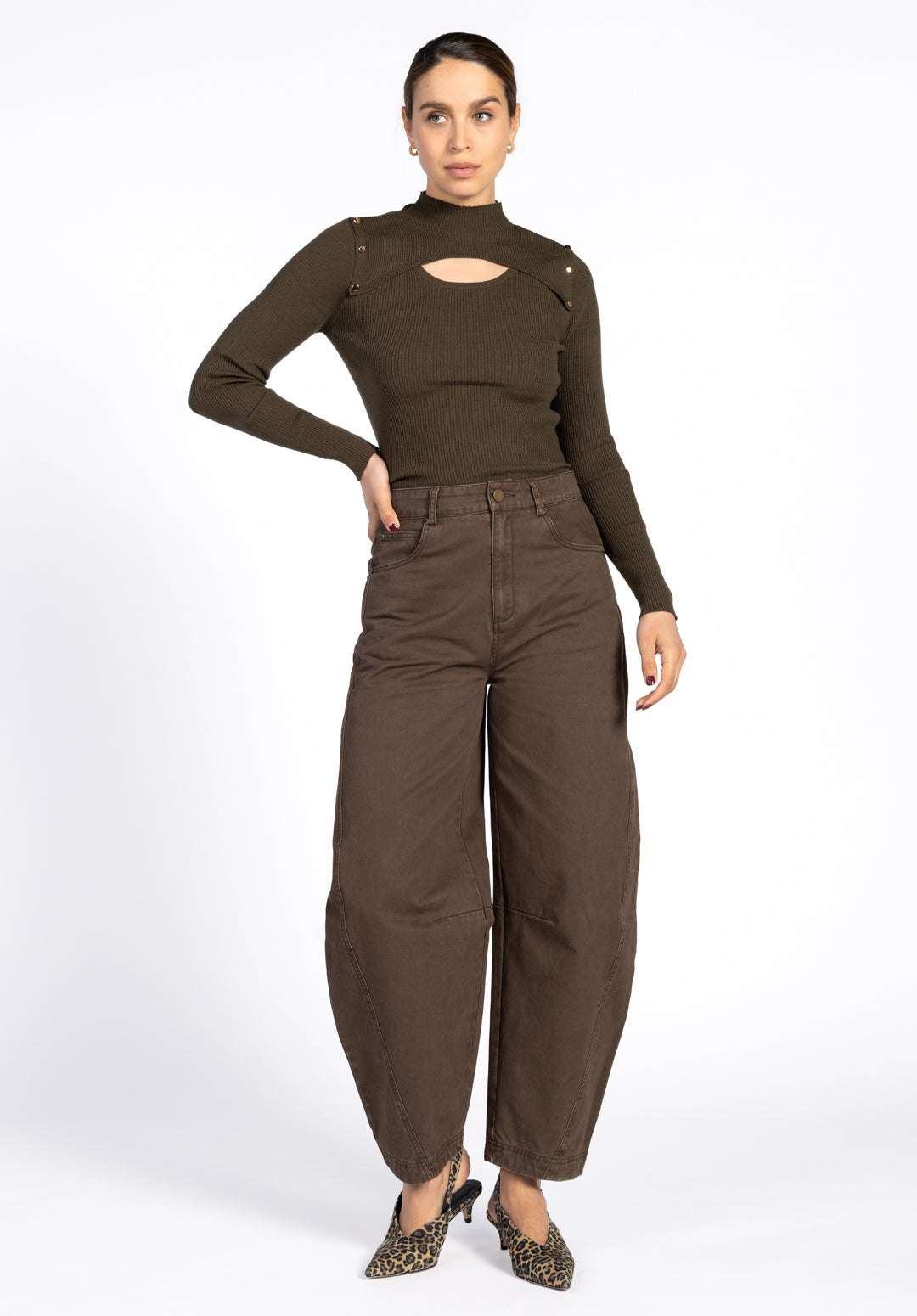 Quinn broek bruin